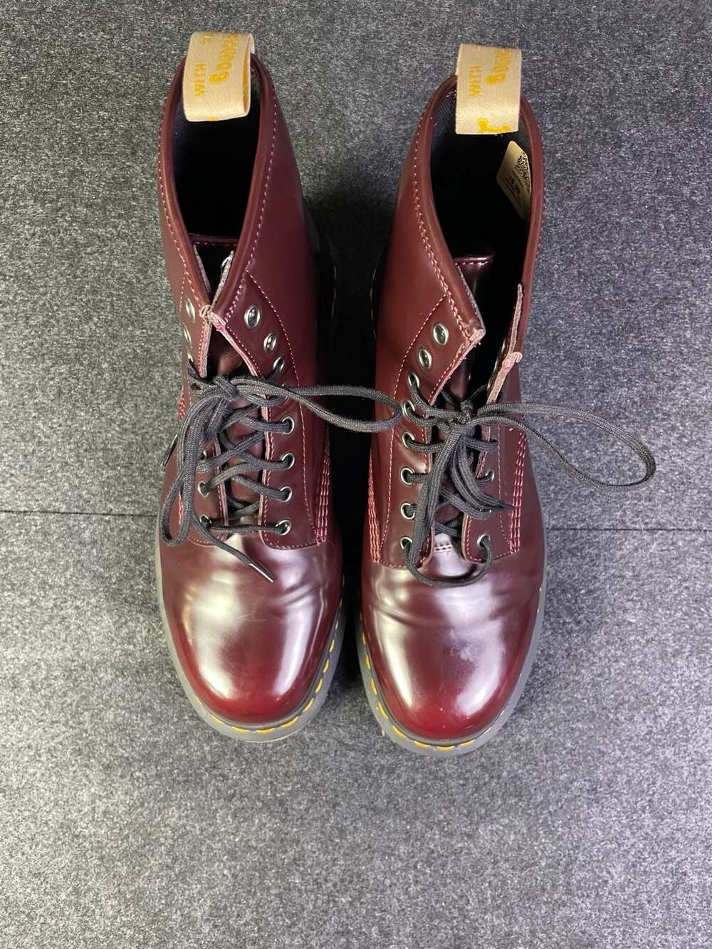 Dr. Martens 1460 8-Eye Boot Size US M 12 Cherry Red Vegan Boots